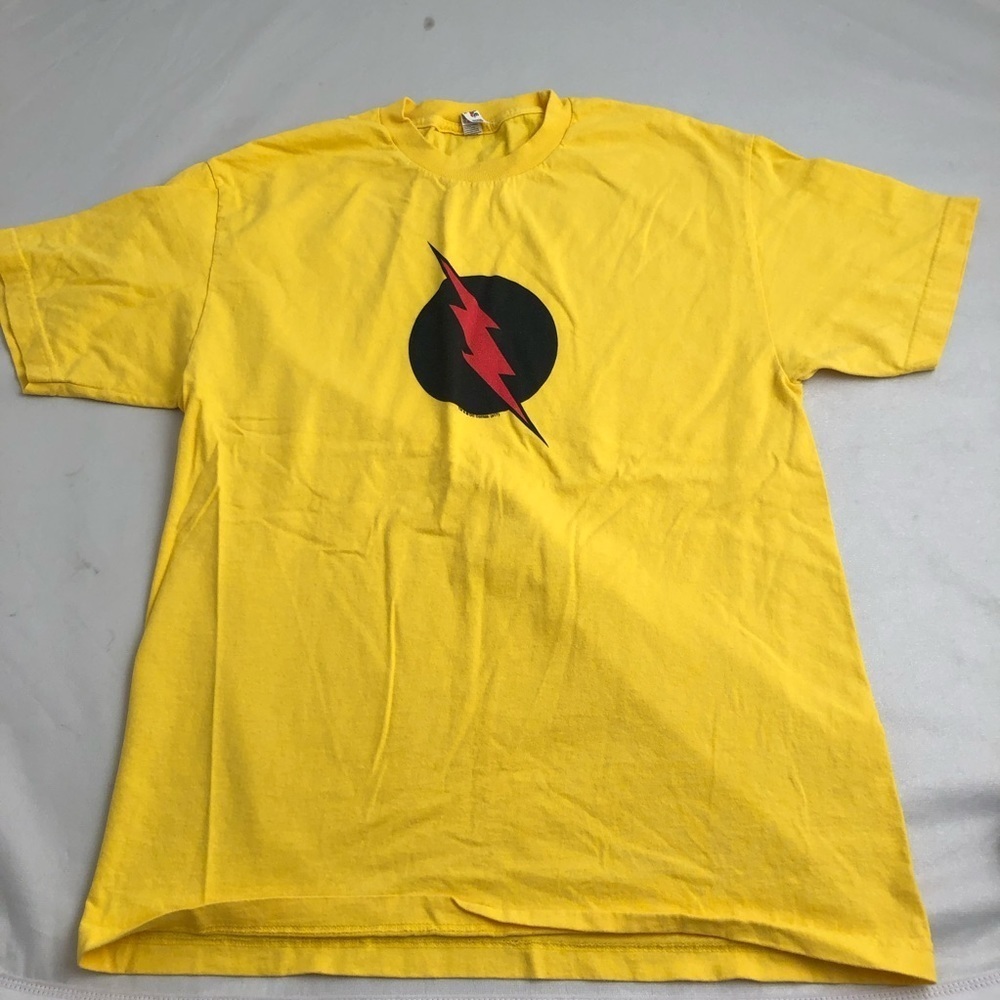 The Flash yellow crew neck short sleeve t-shirt